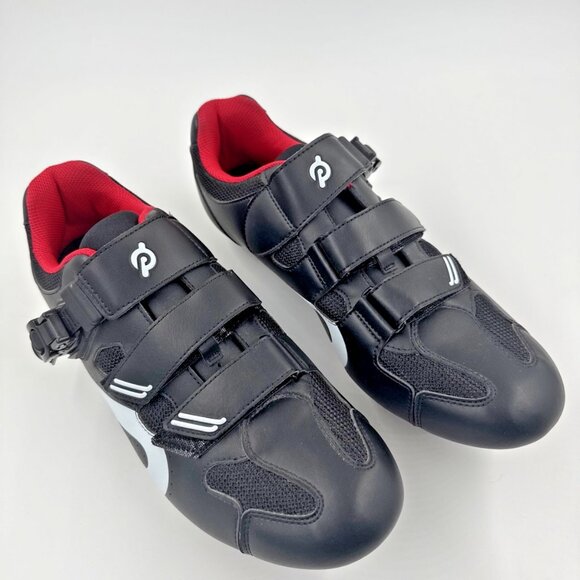 Peloton Other - Peloton Mens Size 12 US Cycling Spin Bike Shoes Black White Red Workout Class